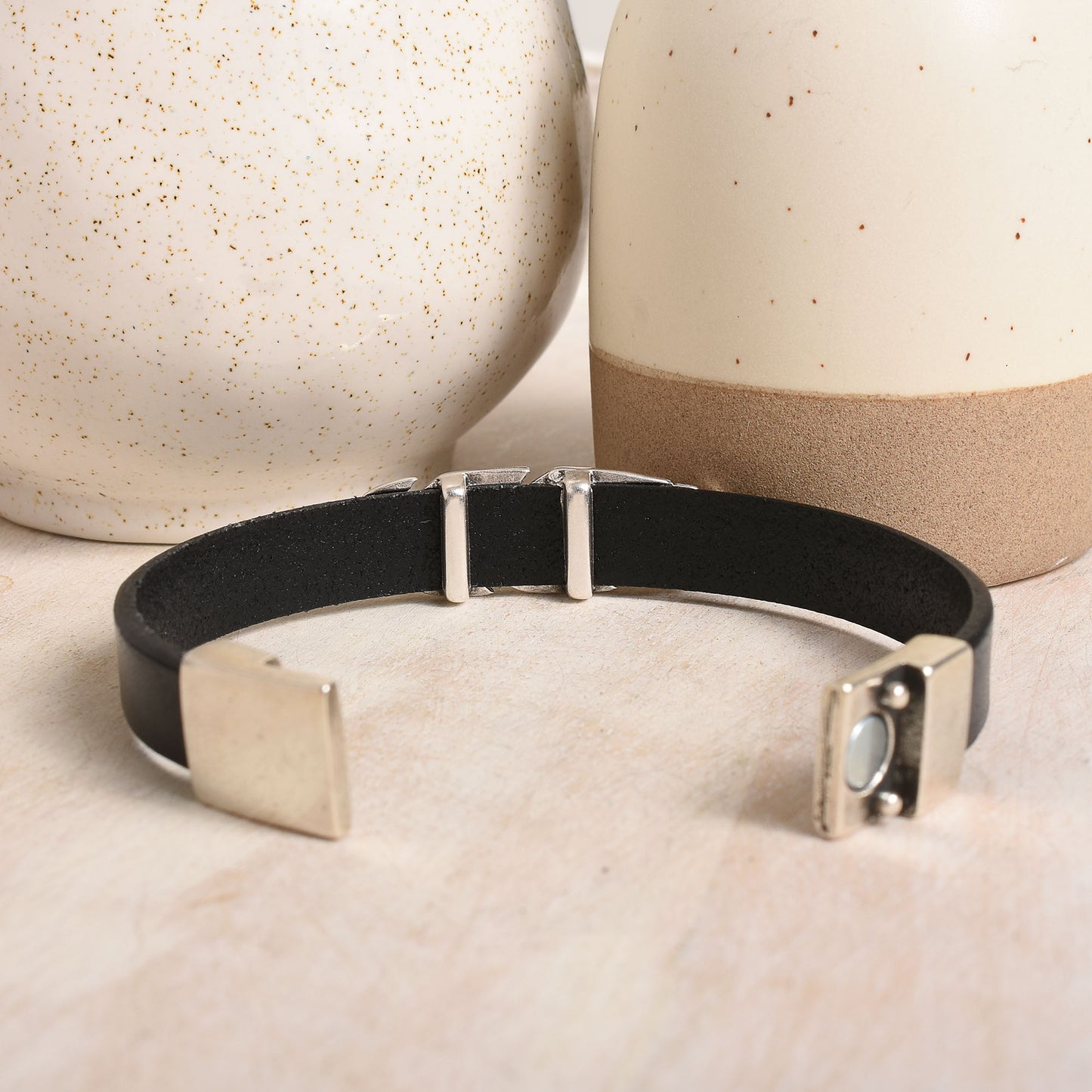 Durable magnetic clasp makes this bracelet easy to wear 