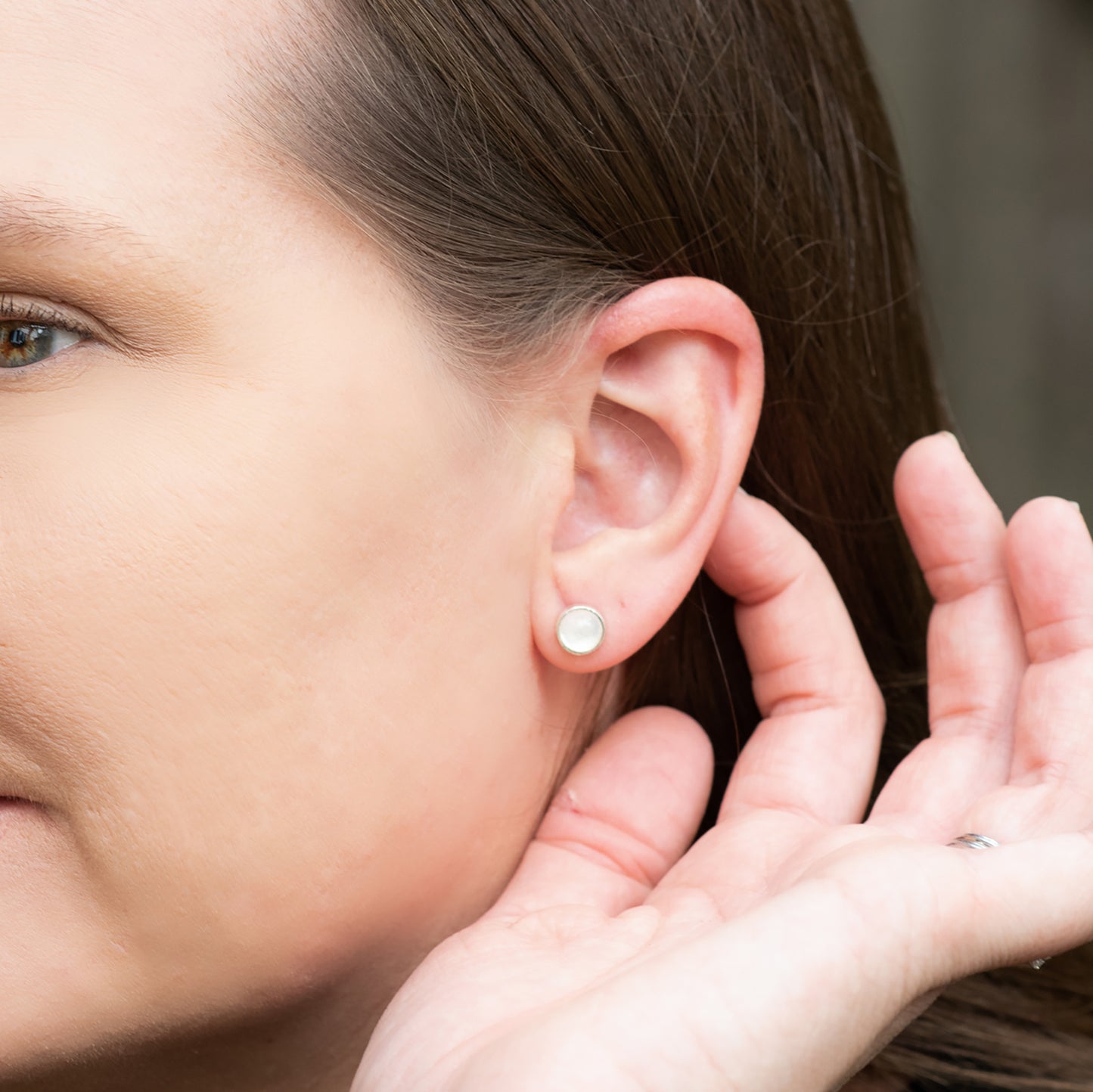 The Lana Earrings in Moonstone