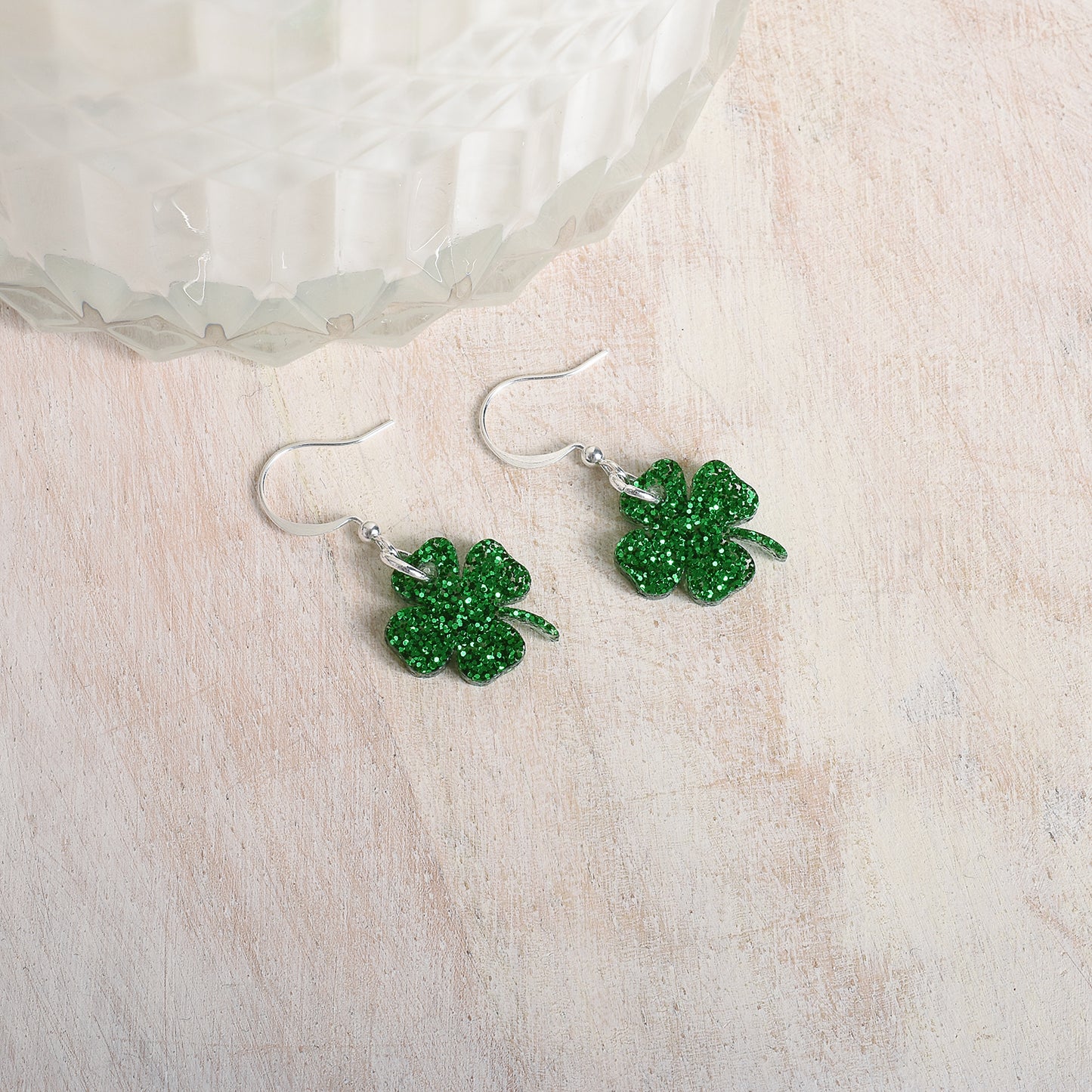 Dangly Shamrock Earrings