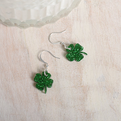 Dangly Shamrock Earrings