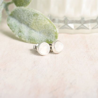 The Lana Earrings in Moonstone