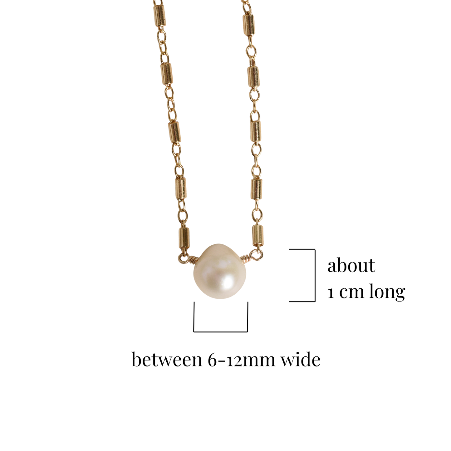 Pearl pendant dimensions