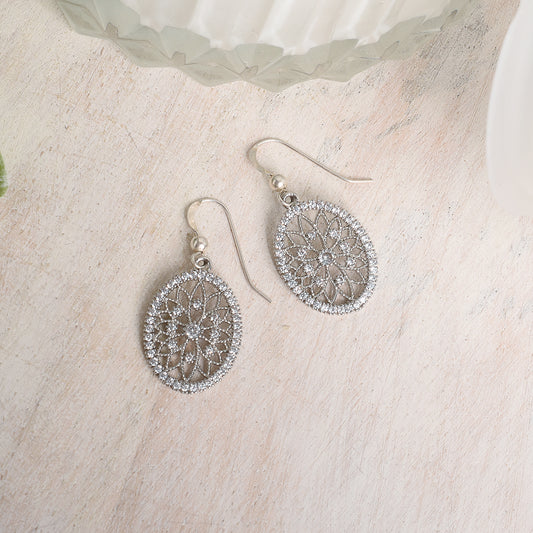 The Bette Earrings in Silver