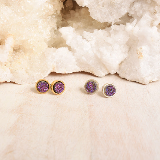 The Leighton Earrings in Purple