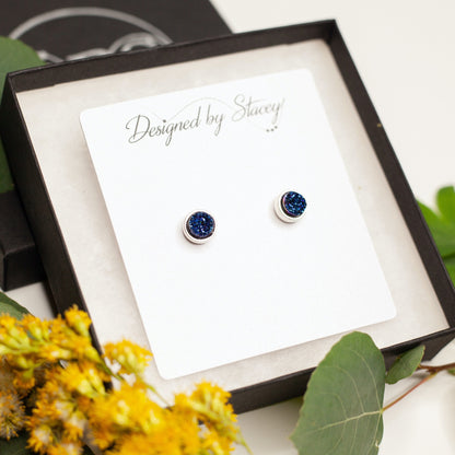 The Leighton Earrings in Blue