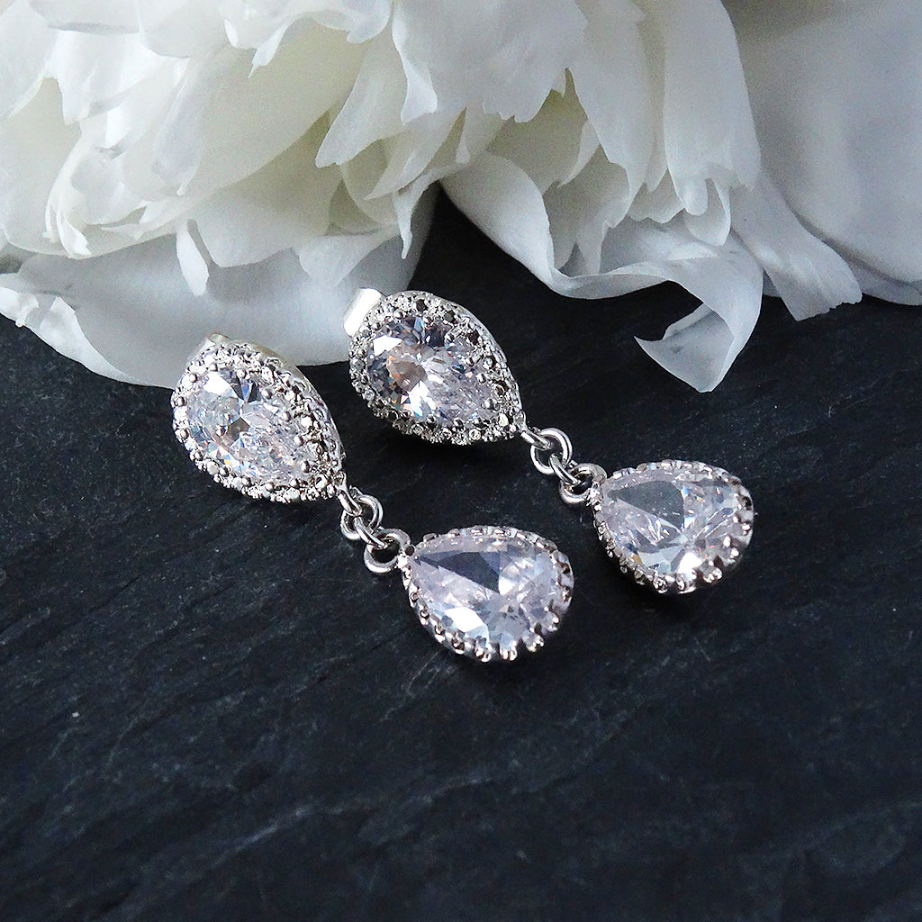 Sparkly Bridal Earrings