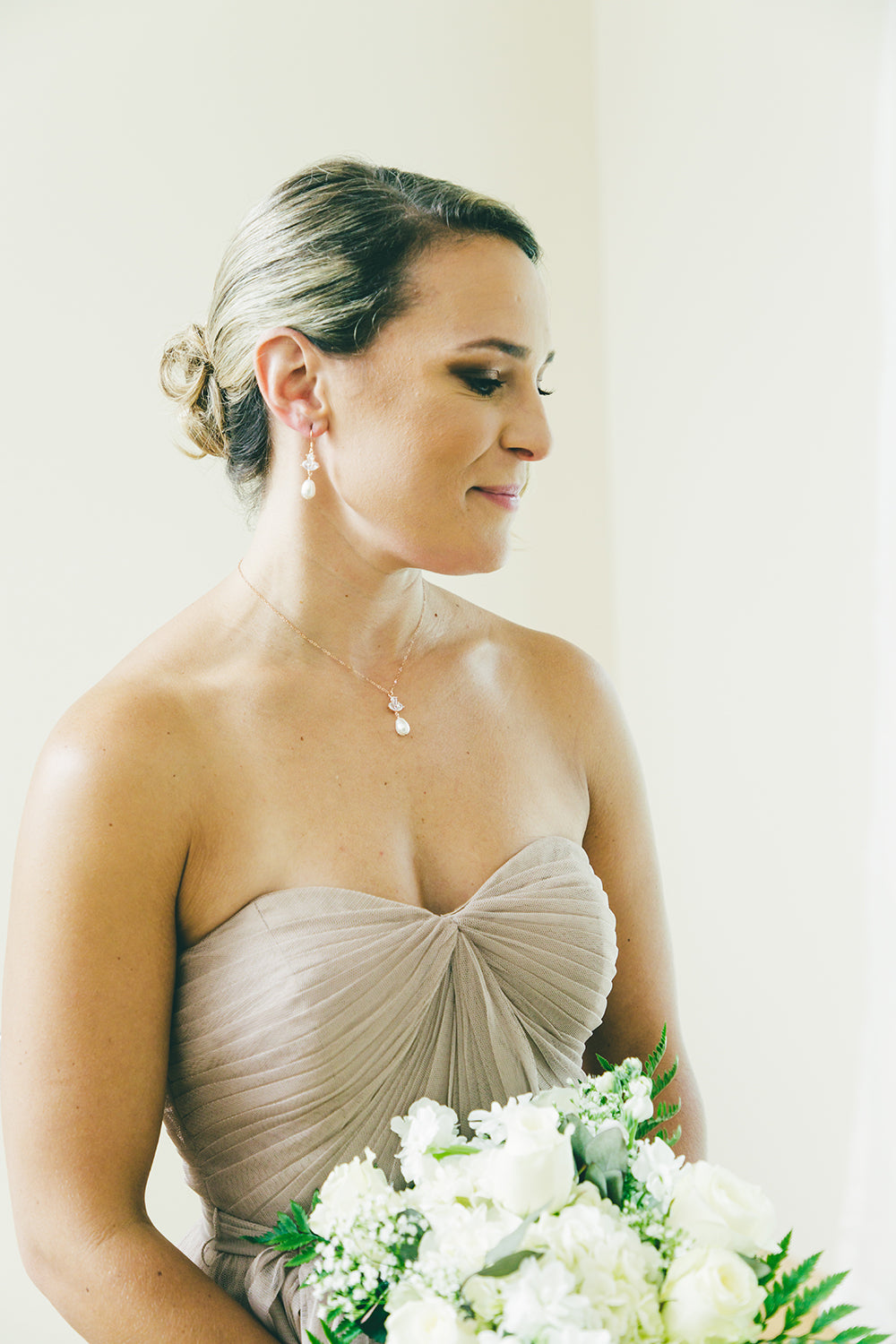 earrings for rose gold dress Blush Dress and Rose Gold Accessories