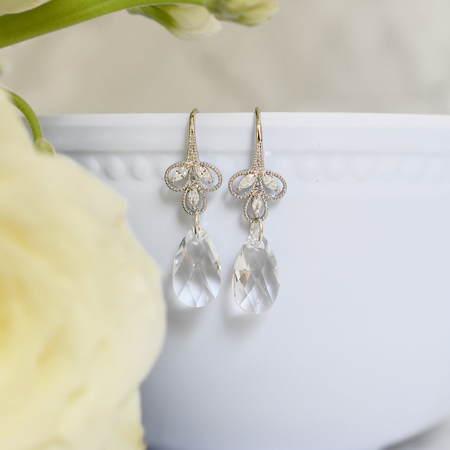 The Emma Earrings in Silver 