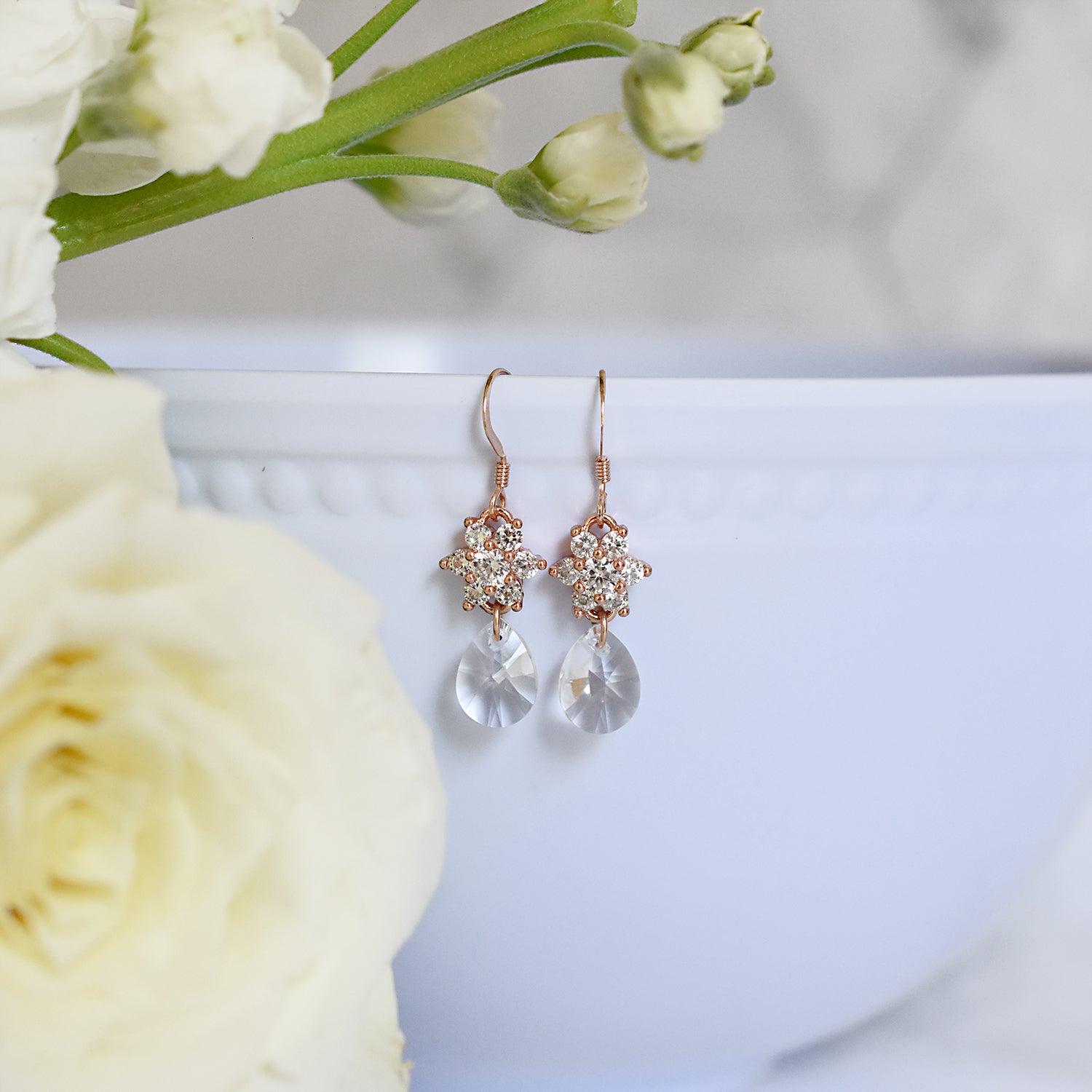 Gold Long Wedding Earrings Pearls | Womens Wedding Earrings Pearls -  Elegant White - Aliexpress