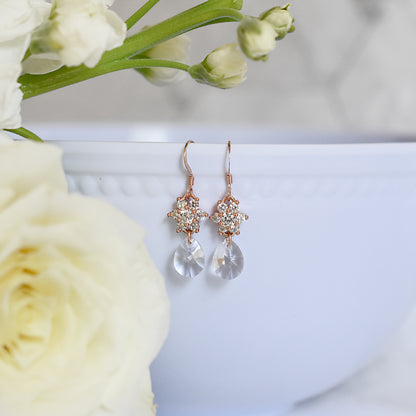 The Amelia Earrings in Rose Gold