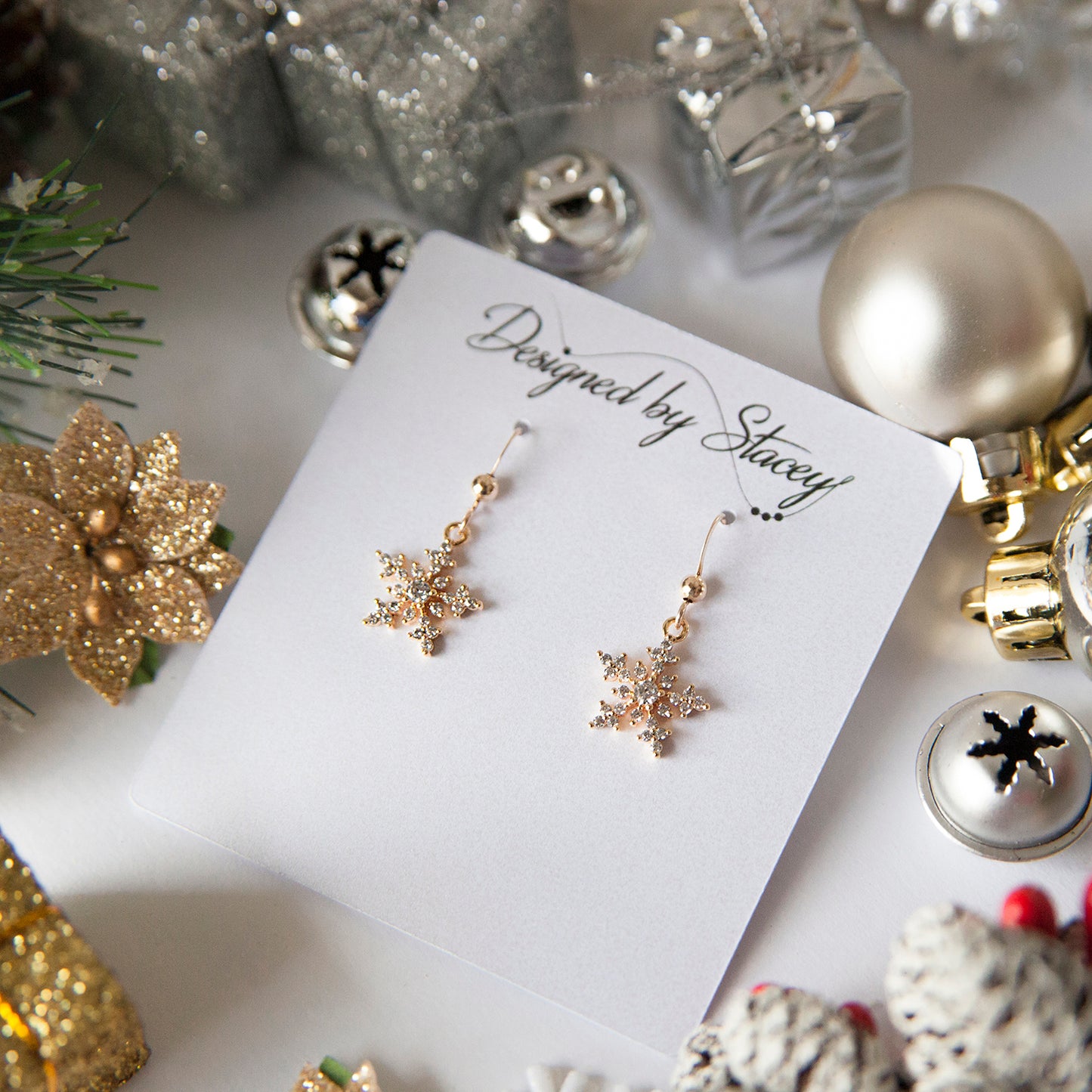 Gold Snowflake Jewelry