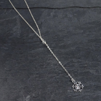 Silver Lariat Necklace 