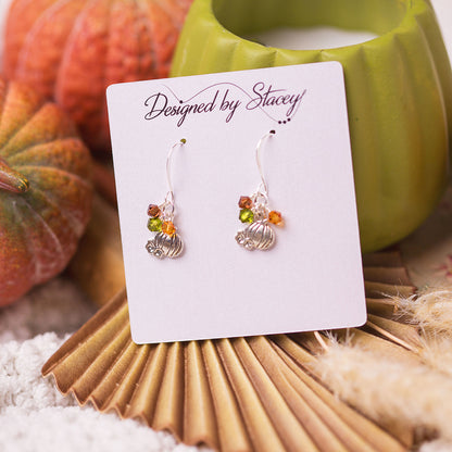 Dainty Pumpkin Earrings