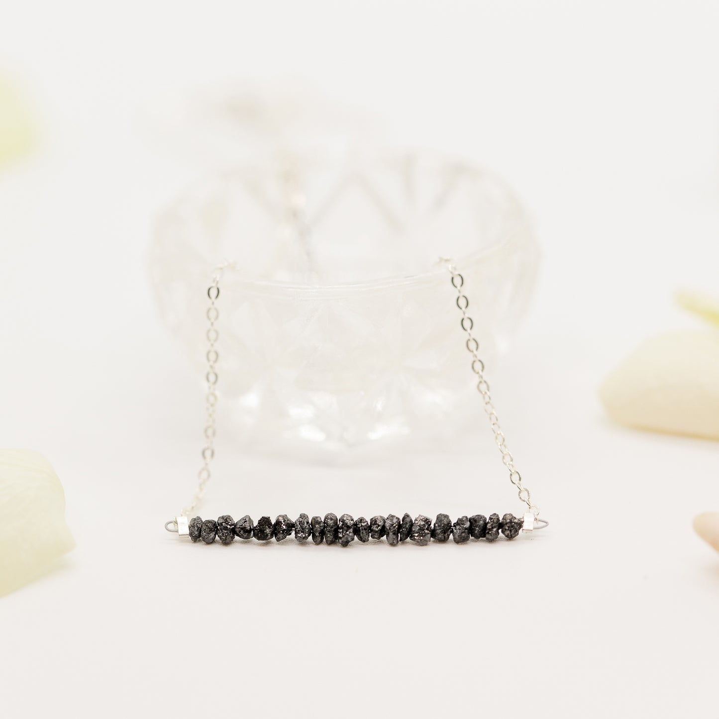 Raw Black Diamond Necklace
