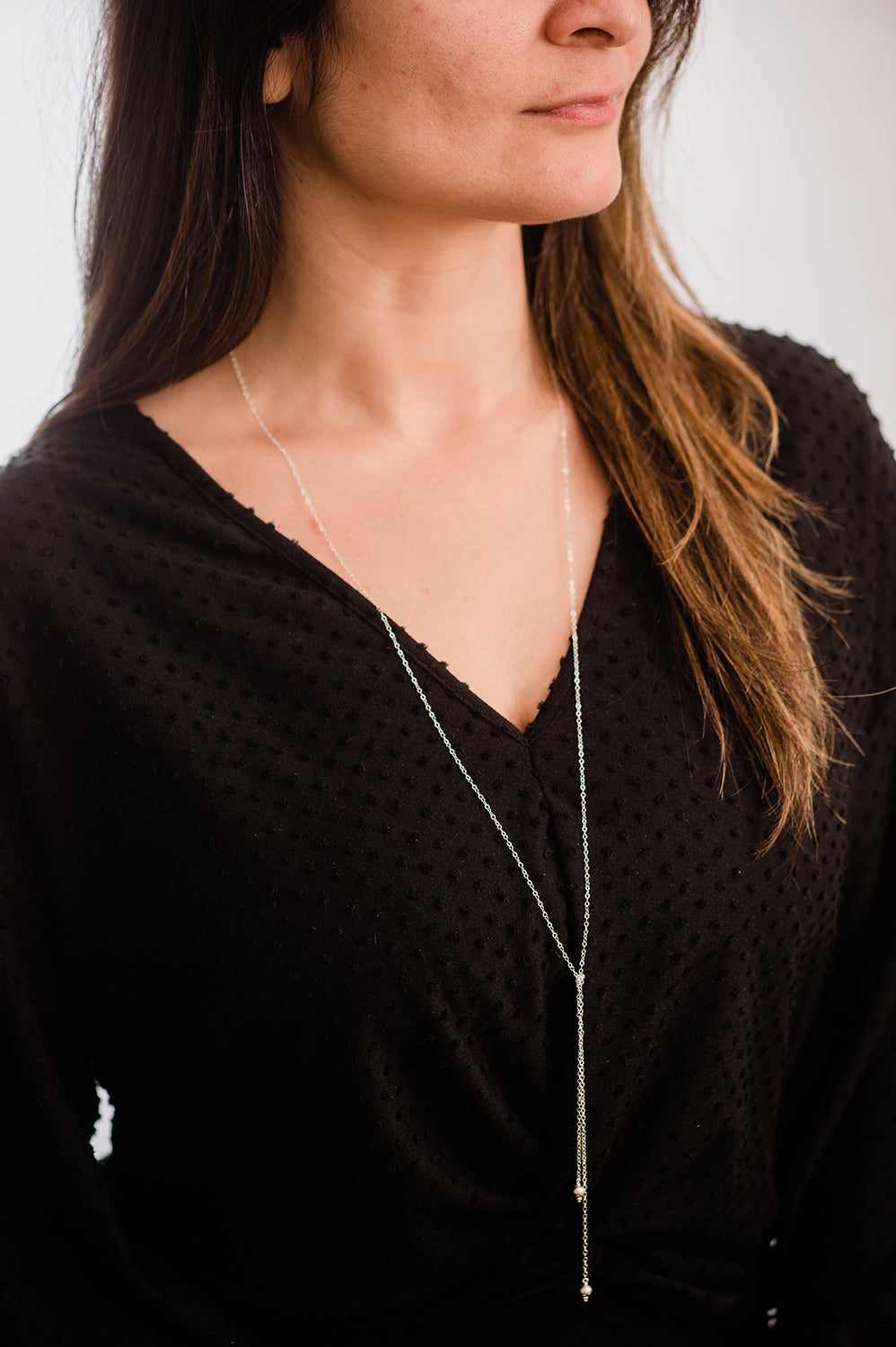 Silver Lariat Necklace