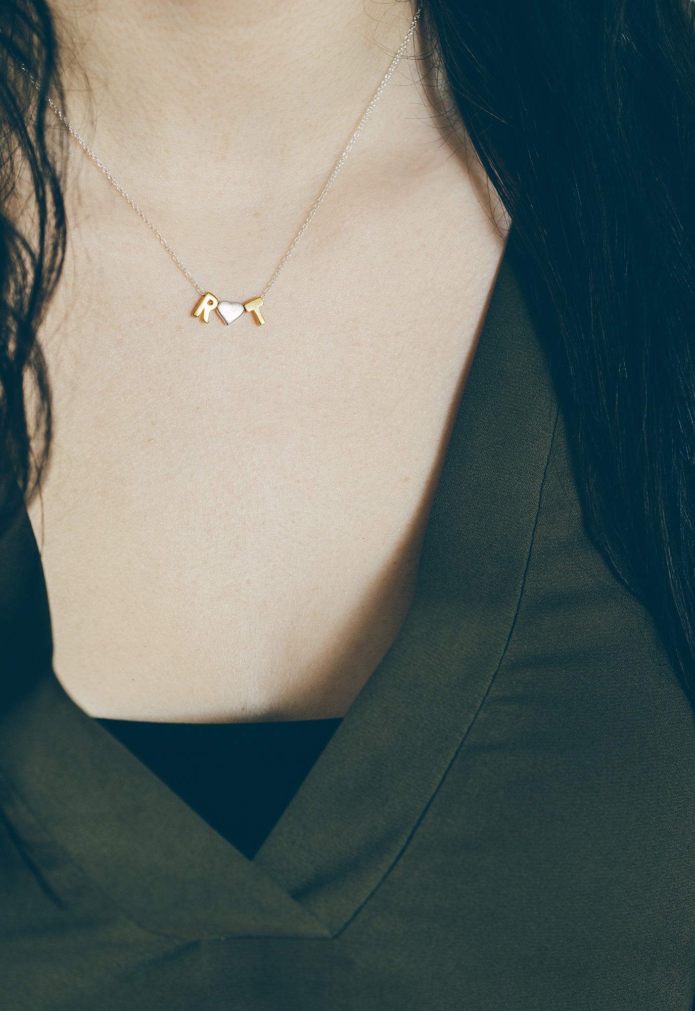 Personalized Alphabet Necklace, Letter Jewelry, Silver or Gold-Filled ...