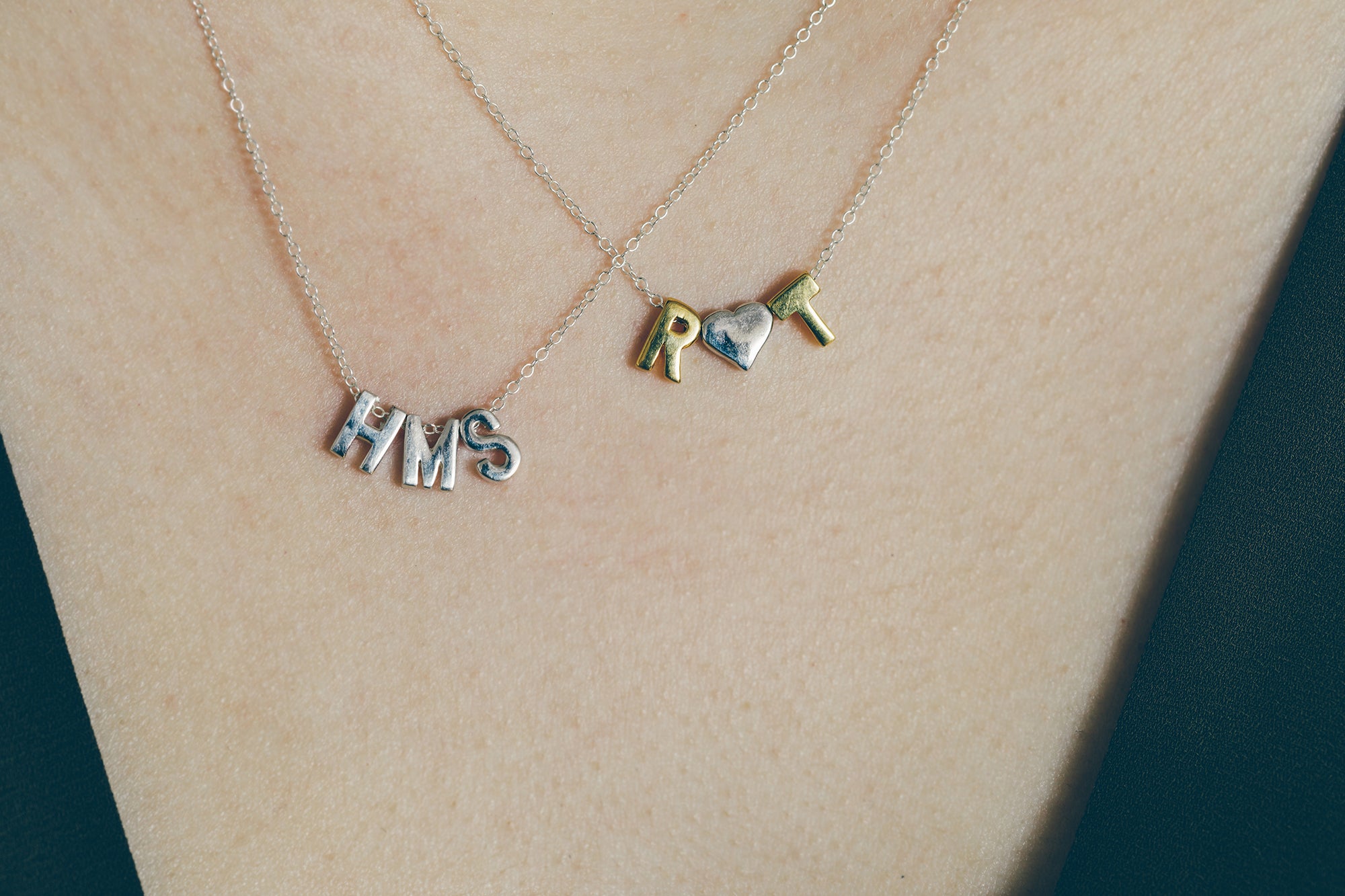 Personalized Alphabet Necklace, Letter Jewelry, Silver or Gold-Filled ...