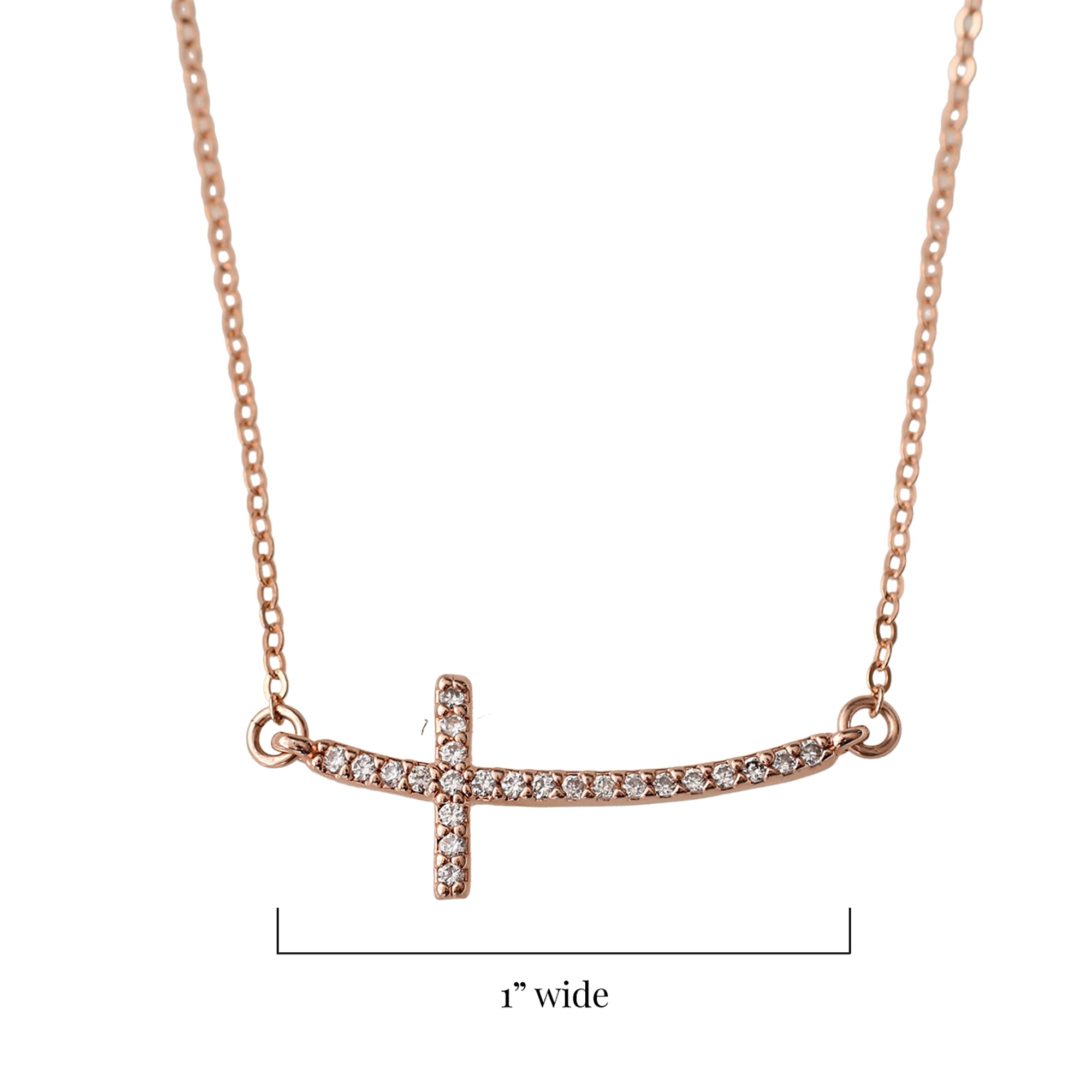 Sideways Diamond Cross Necklace | Kravit Jewelers - Kravit Jewelers