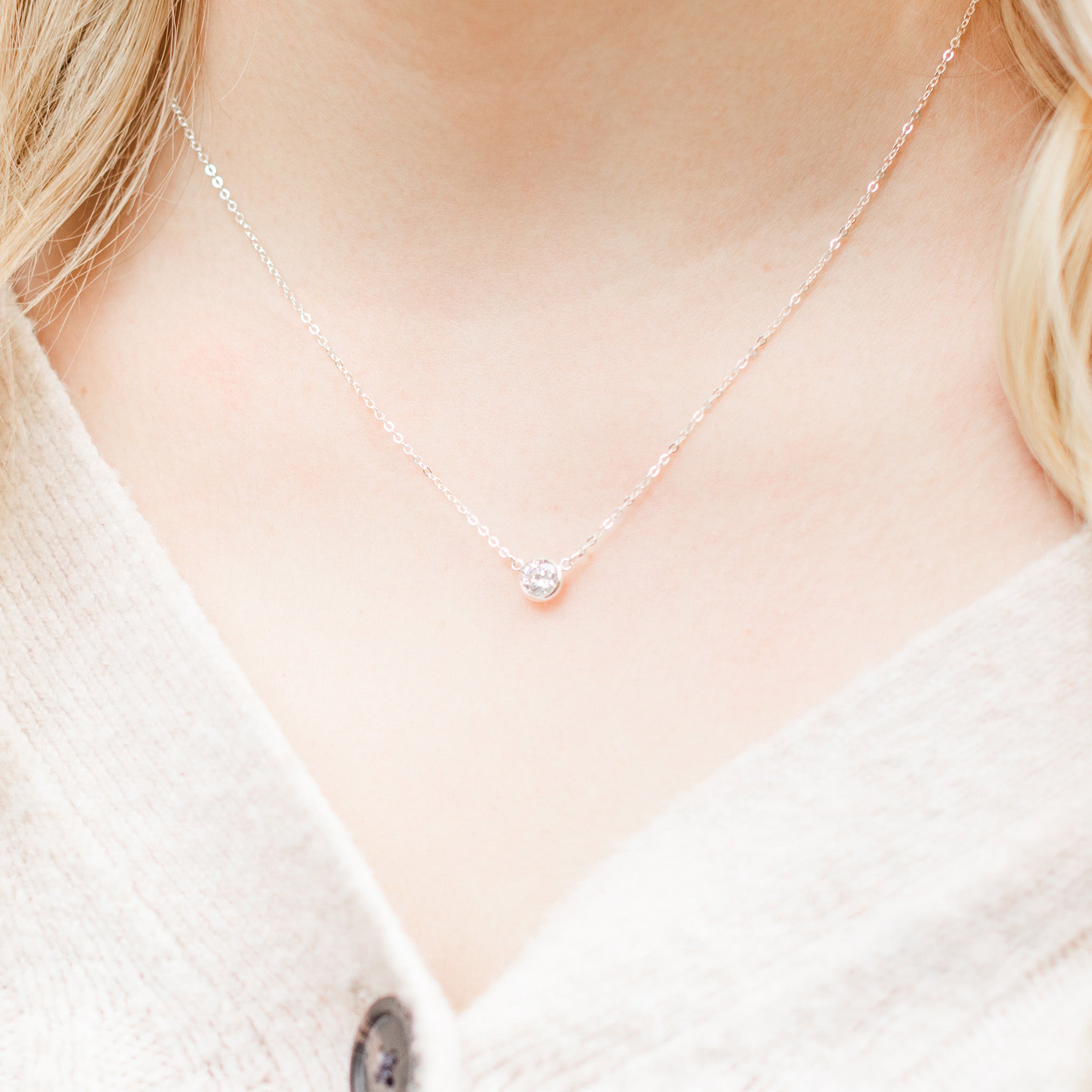The Elizabeth Necklace in Silver – Designed by Stacey Jewelry, LLC