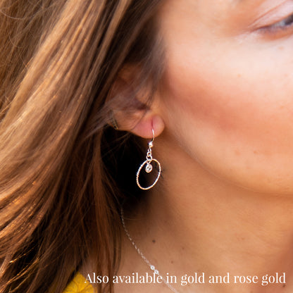The Farrah Earrings in Rose Gold