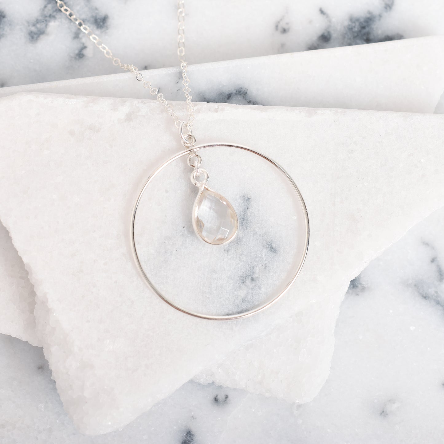 The Kat Necklace in Quartz