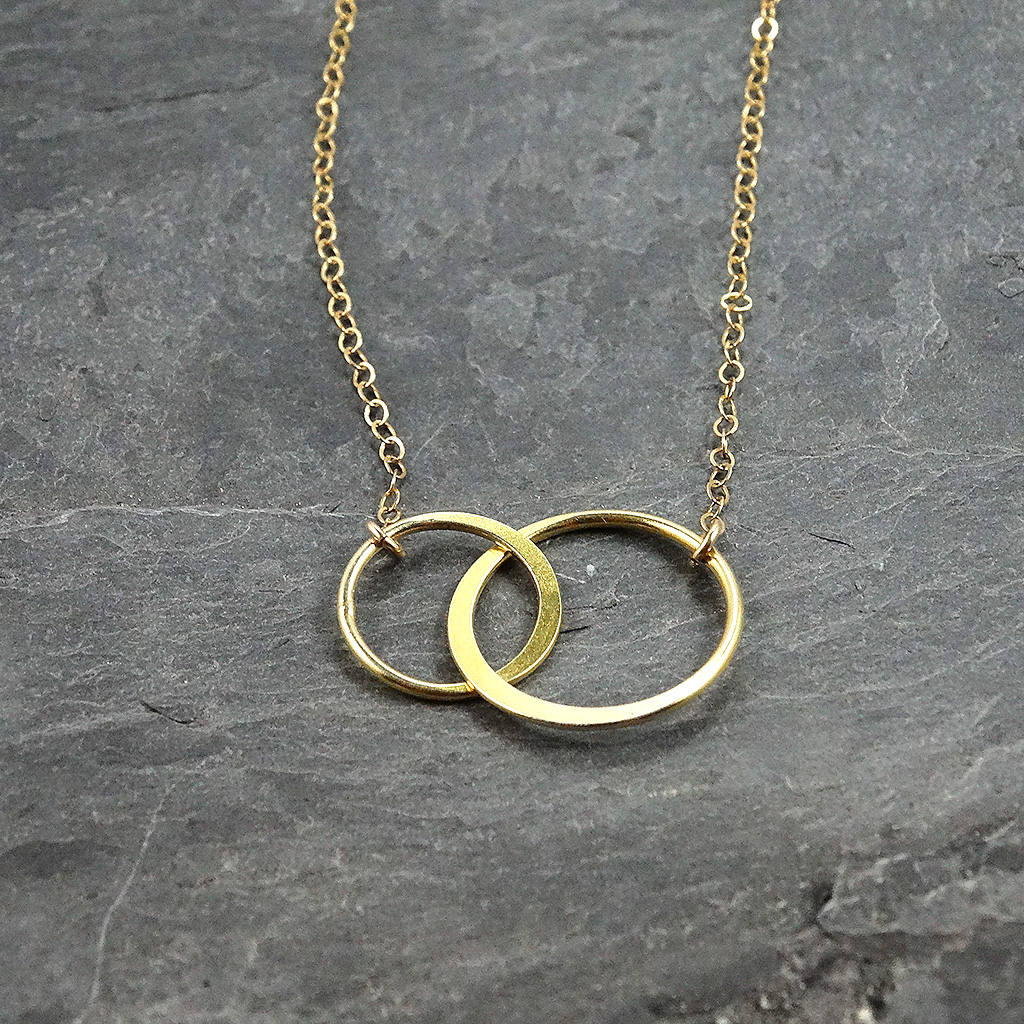 Two Ring Circle Necklace 