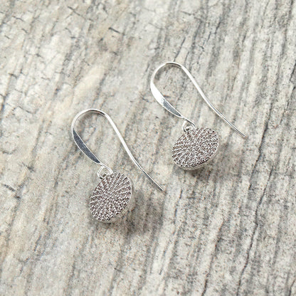 Silver Pave Earrings 