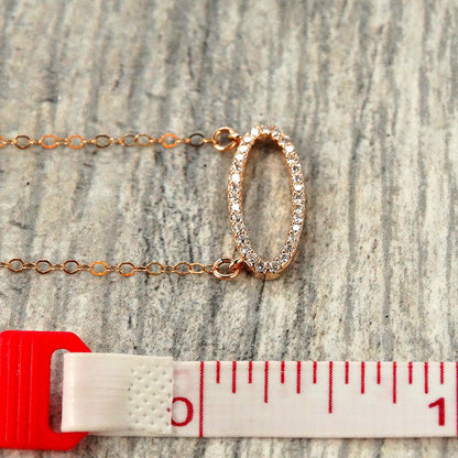 Rose Gold Small Pendant Necklace