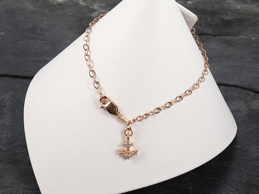 Rose Gold Anchor Bracelet