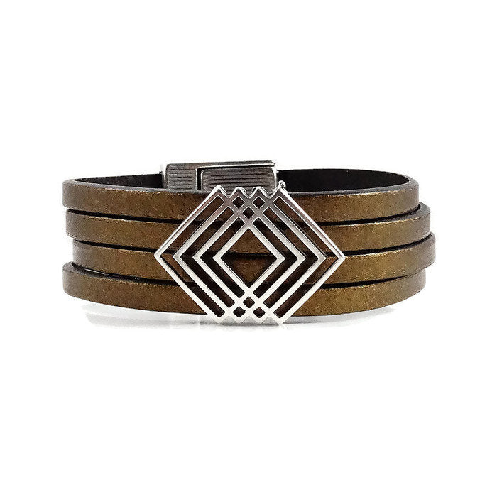 Southwestern Inspired Leather Cuff 