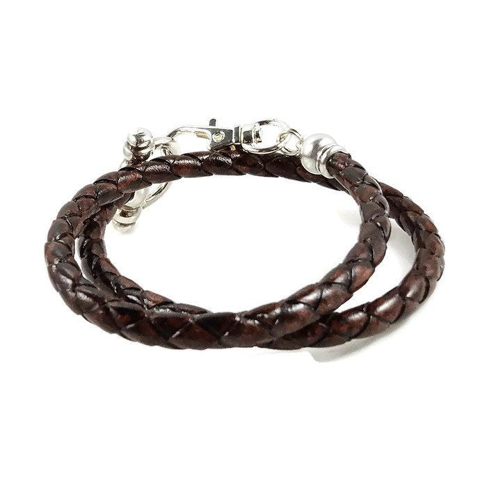 Brown Leather Bracelet for Men