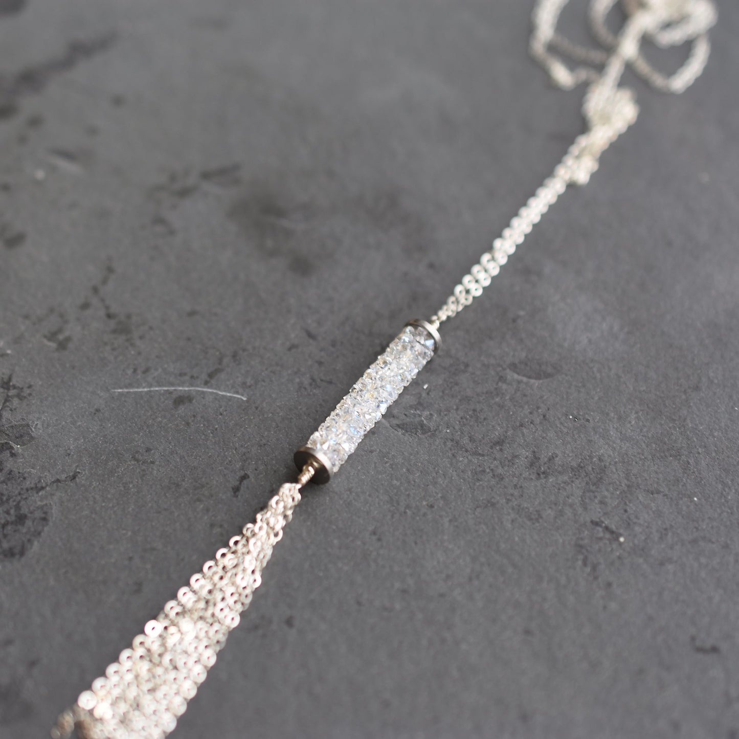 Sparkly Tassel Necklace