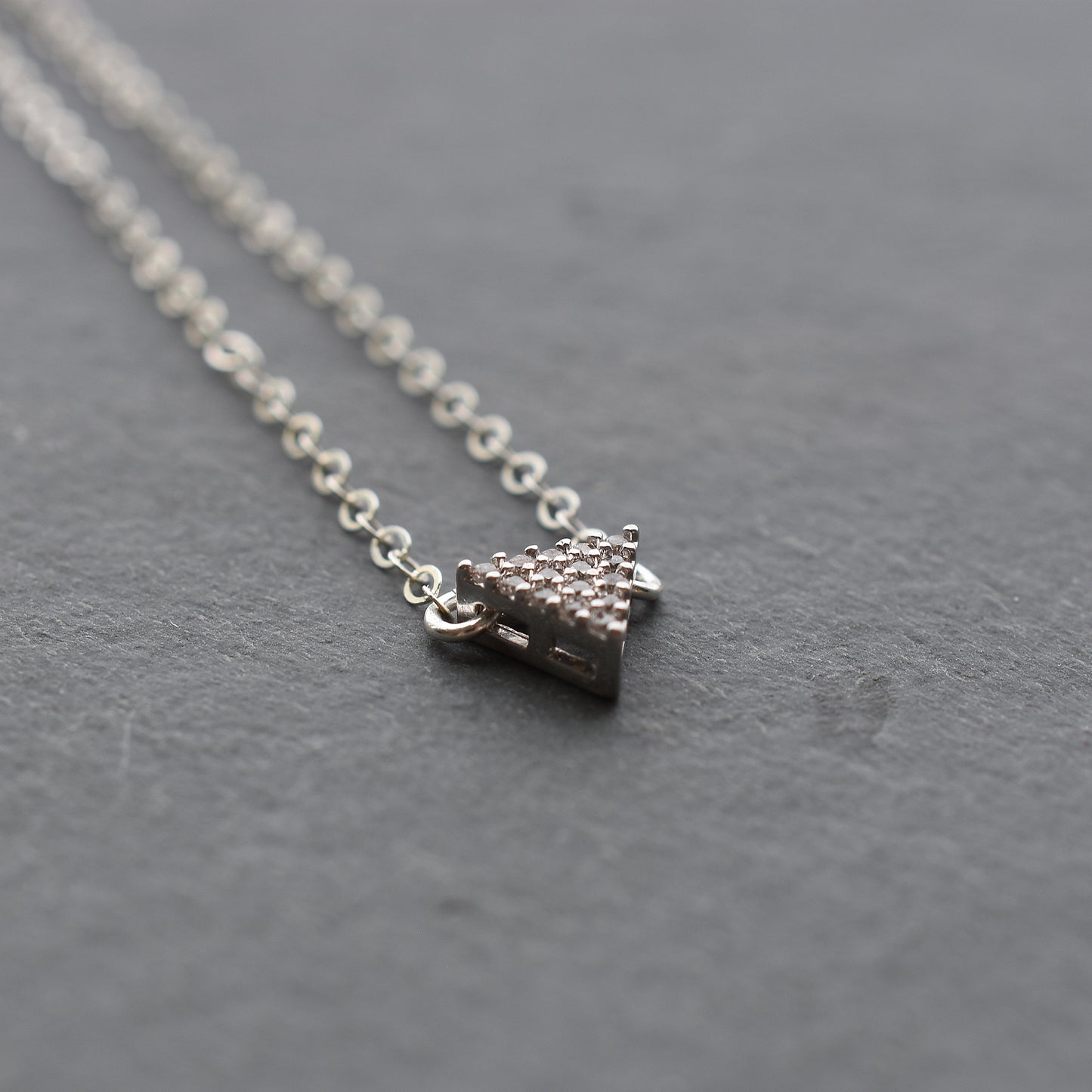 Geometric Triangle Necklace 